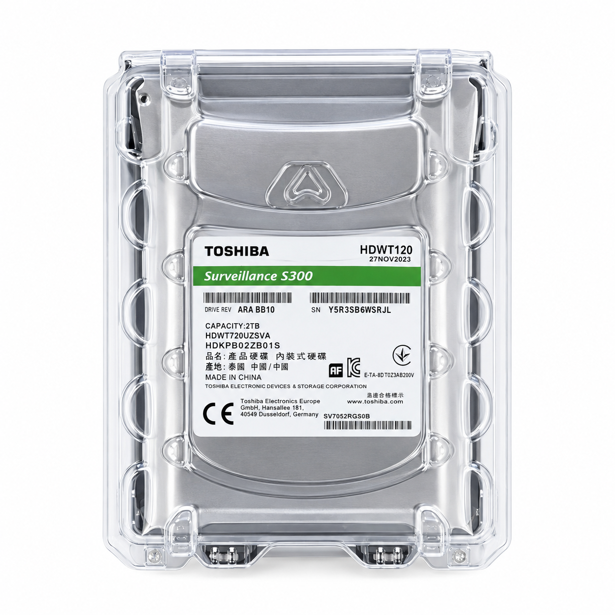 TOSHIBA S300 Surveillance 2TB Hard Disk – HDWT120